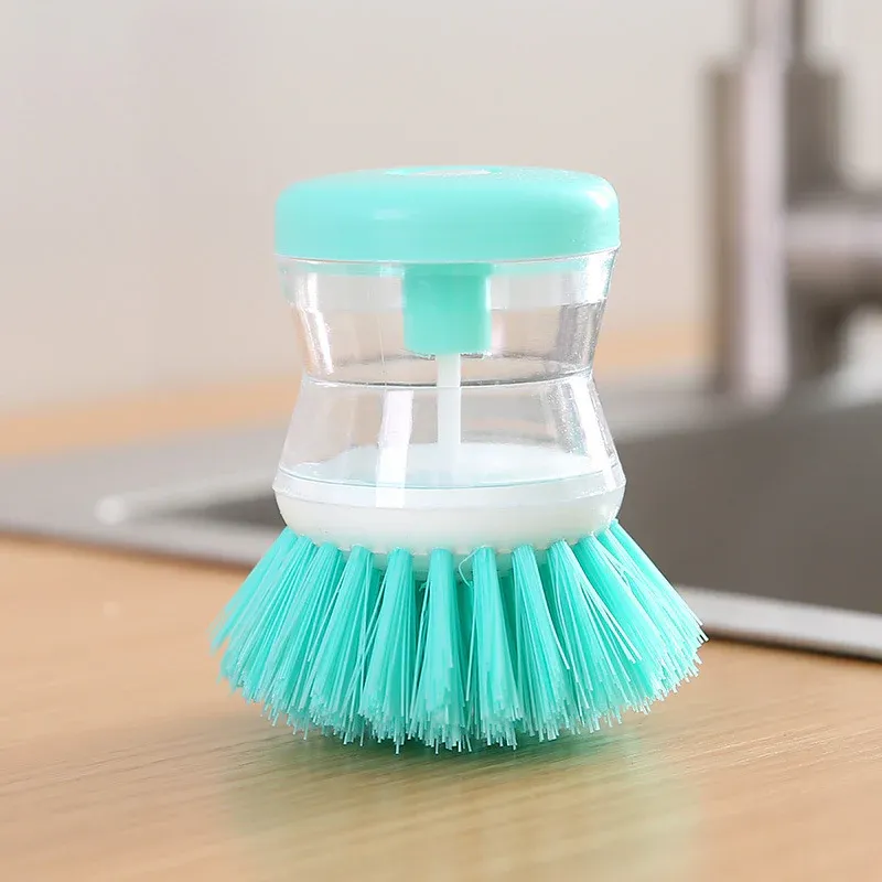 Mini Kitchen Liquid Dish Cleaning Brush | Scrubber Tool, Oil-Resistant, Scrubbing Sponge Remove Stains (Random color) View Gallery - Pakistan