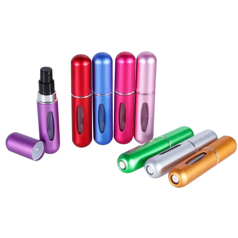 Refillable Mini Perfume Spray Bottle Spray Atomizer 5 ml | Portable, Leak-Proof, and Stylish (random color) View Gallery - Pakistan