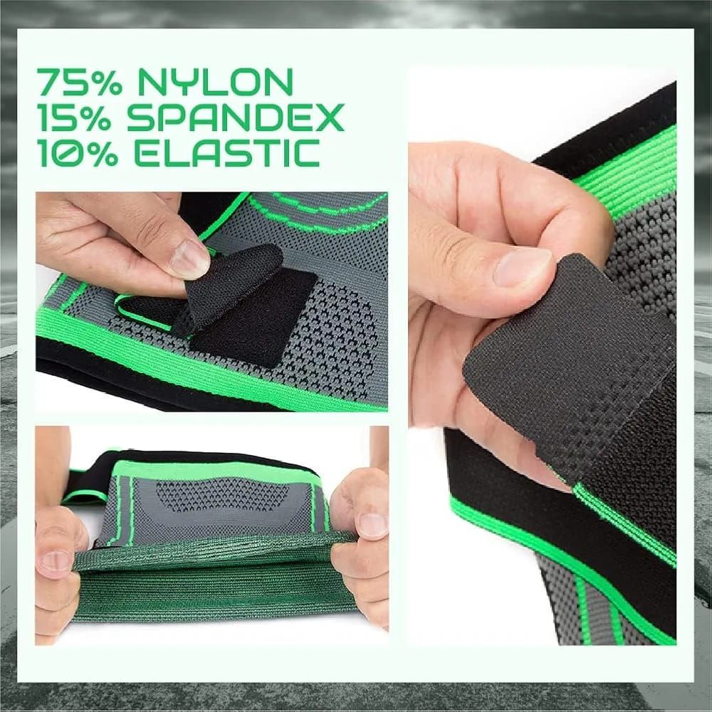 Knee Support Band for Pressure Weaving with 3D Weave Protection Against Injury Pressure Adjustable Knee Support for Men and Women View Gallery - Pakistan