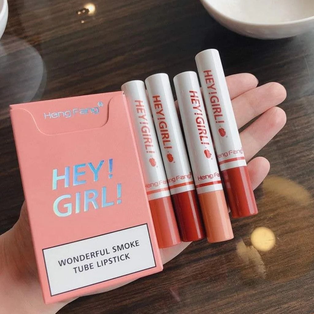4-in-1 Trending Lipstick Set – Cigarette-Shaped Matte Lipsticks, Long-Lasting, Easy to Apply, Non-Sticky &amp; Fade-Resistant Lip Gloss for Makeup Lovers View Gallery - Pakistan
