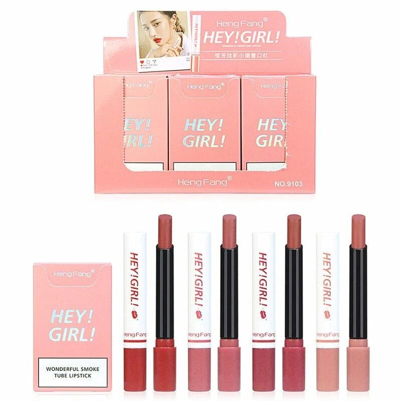 4-in-1 Trending Lipstick Set – Cigarette-Shaped Matte Lipsticks, Long-Lasting, Easy to Apply, Non-Sticky &amp; Fade-Resistant Lip Gloss for Makeup Lovers View Gallery - Pakistan