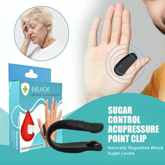 Pack Of 01 Sugar Control LI4 Acupressure Point Clip Wearable – Supporting Acupressure Relaxation, Stress Alleviation, Tension Relief and Headache Relief Hand Clip Migraine Pressure Point Clip