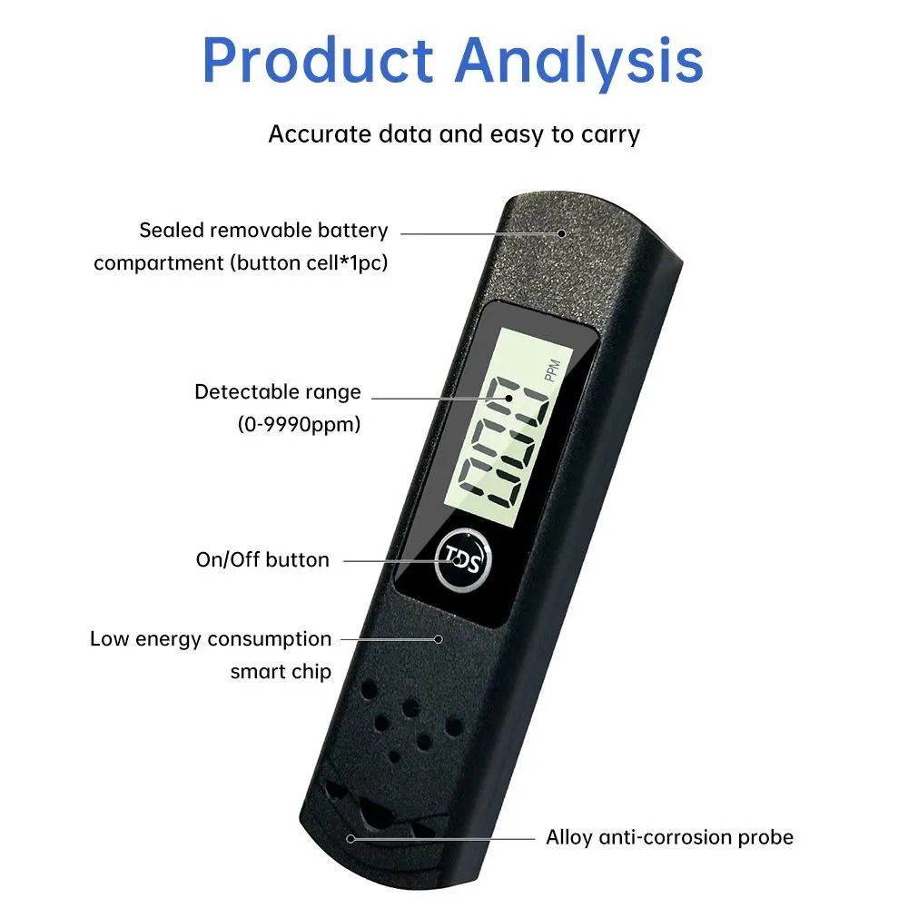 Portable Pen Digital TDS-H8  Meter Filter Measuring Water High Quality Purity Tester View Gallery - Pakistan
