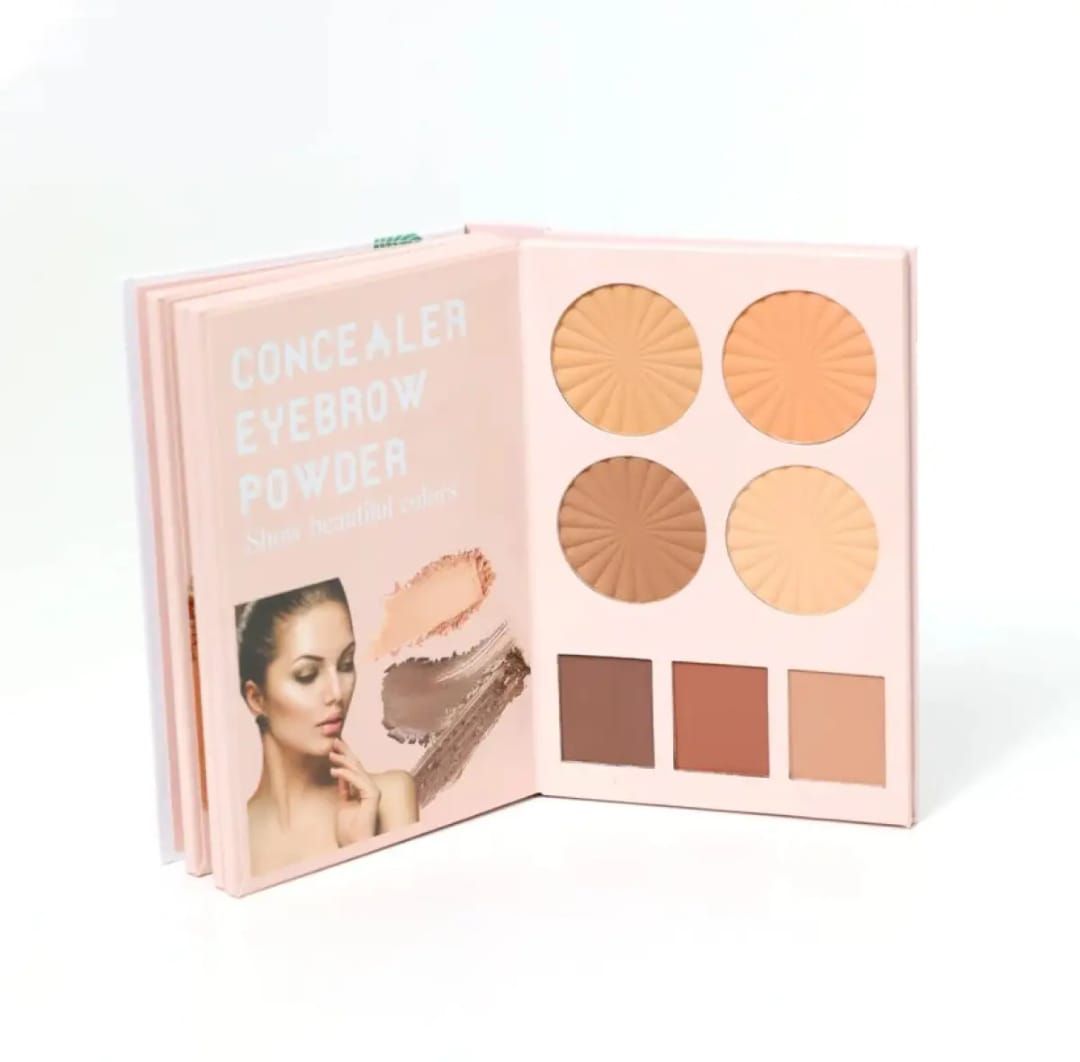Mocallure 4 in 1 Original Professional Makeup Book Palette – All-in-One Eyeshadow, Eyebrow Powder, Concealer, Blusher &amp; Highlighter Kit View Gallery - Pakistan