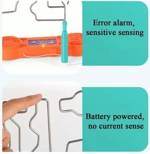 Bump Maze, Montessori Toy Electric Wire Maze Roller Game Touch Maze Puzzle Toy Collision Game Education Concentration Toy (Random Color) View Gallery - Pakistan