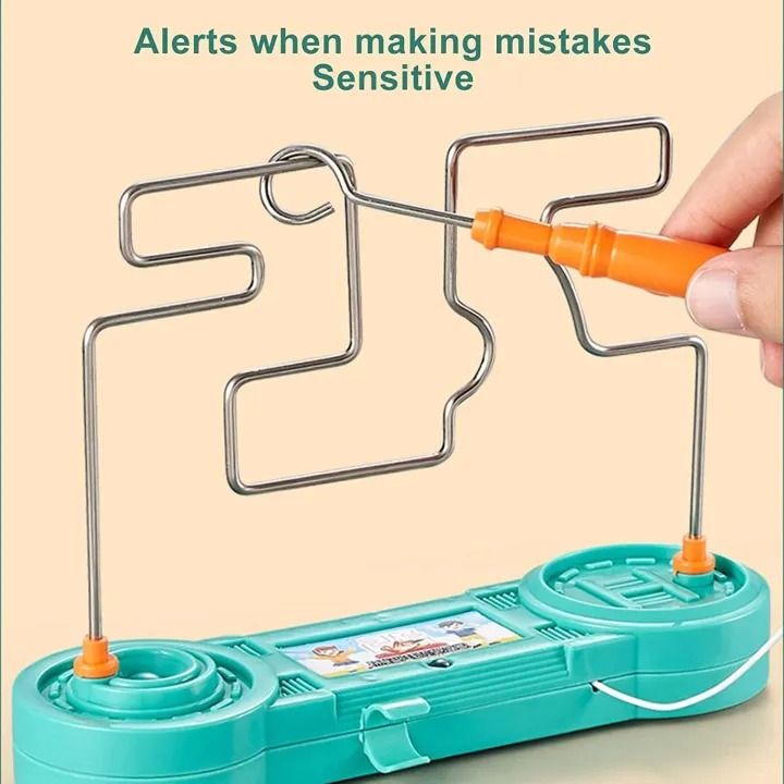 Bump Maze, Montessori Toy Electric Wire Maze Roller Game Touch Maze Puzzle Toy Collision Game Education Concentration Toy (Random Color) View Gallery - Pakistan
