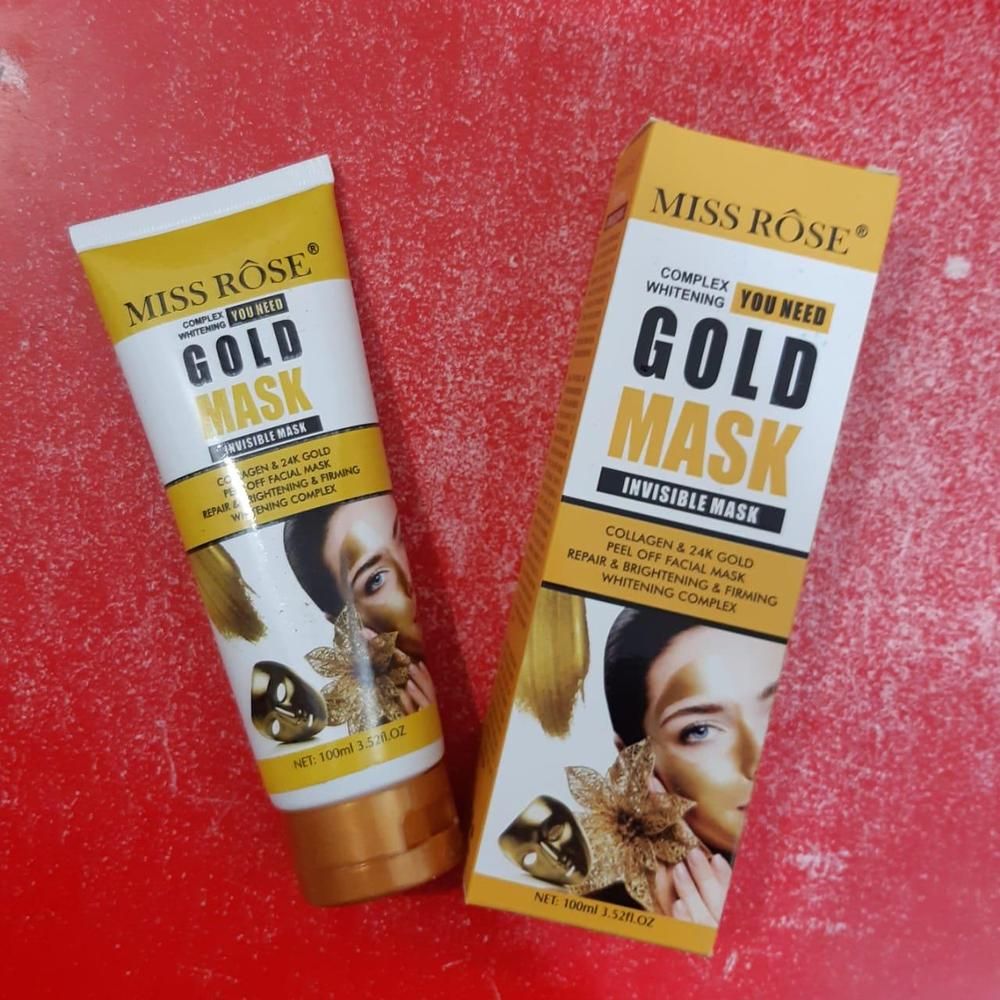 Miss Rose Original Gold Mask | Invisible Mask Collagen &amp;amp; 24k gold peel of facial mask repairing &amp;amp; Brightening &amp;amp; firming whitening complex