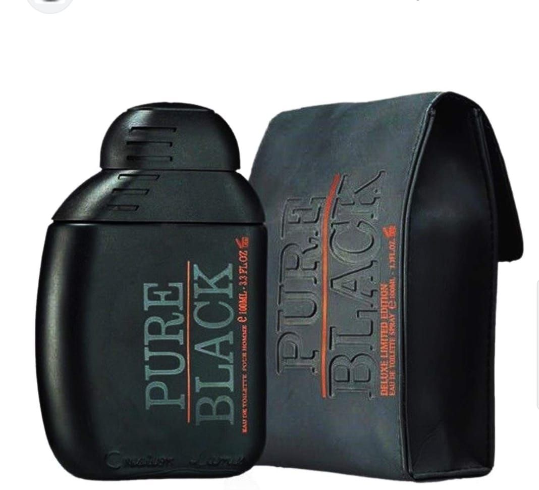 Pack of 1 - Creation Lamis Pure Black Eau de Toilette Spray for Men, Bold and Masculine Fragrance, 3.4 Fluid Ounces – Long-Lasting Scent – Premium Designer-Inspired Cologne - 100ml