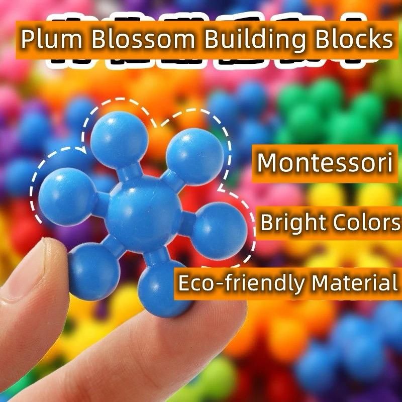 32 pcs Snowflakes Colorful Toy Building Blocks Flower-Shaped Set | Plastic colorful snowflakes toy View Gallery - Pakistan
