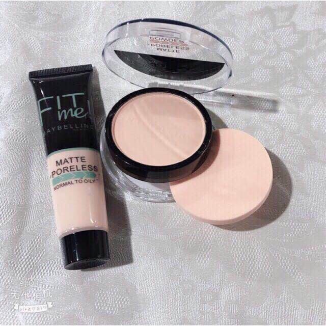 2-in-1 Makeup Deal – Liquid Foundation &amp; Face Powder Combo for Smooth, Flawless Finish – Budget-Friendly Beauty Set - Ivory Shade View Gallery - Pakistan