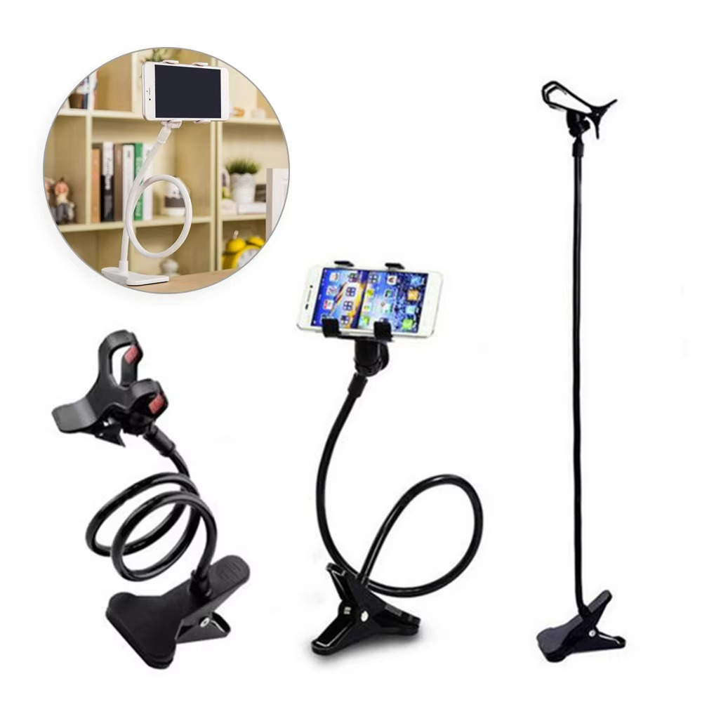 Mobile Phone Stand Holder Flexible and Power Full Grip - 360 Degree Rotating Mobile Stand Bedside Able Lazy Snake Mobile Phone Holder - Random Color View Gallery - Pakistan