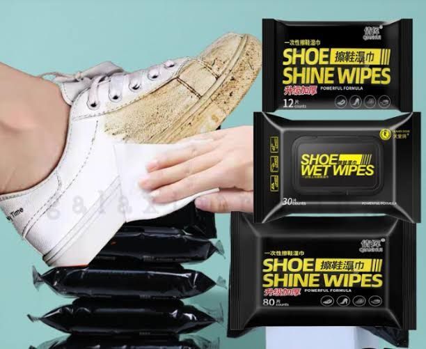 Disposable Shoe Cleaning Wipes | Quick Shine Clean Wet Wipes (80 Wipes In 1 Packet) | Instant Shoe Care | Easy, Mess-Free Cleaning View Gallery - Pakistan