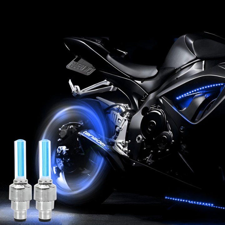 Pack of 2 Car Wheel LED Light And Motorcycle Bike Light Wheel Light | Led neon light (Random Color)
