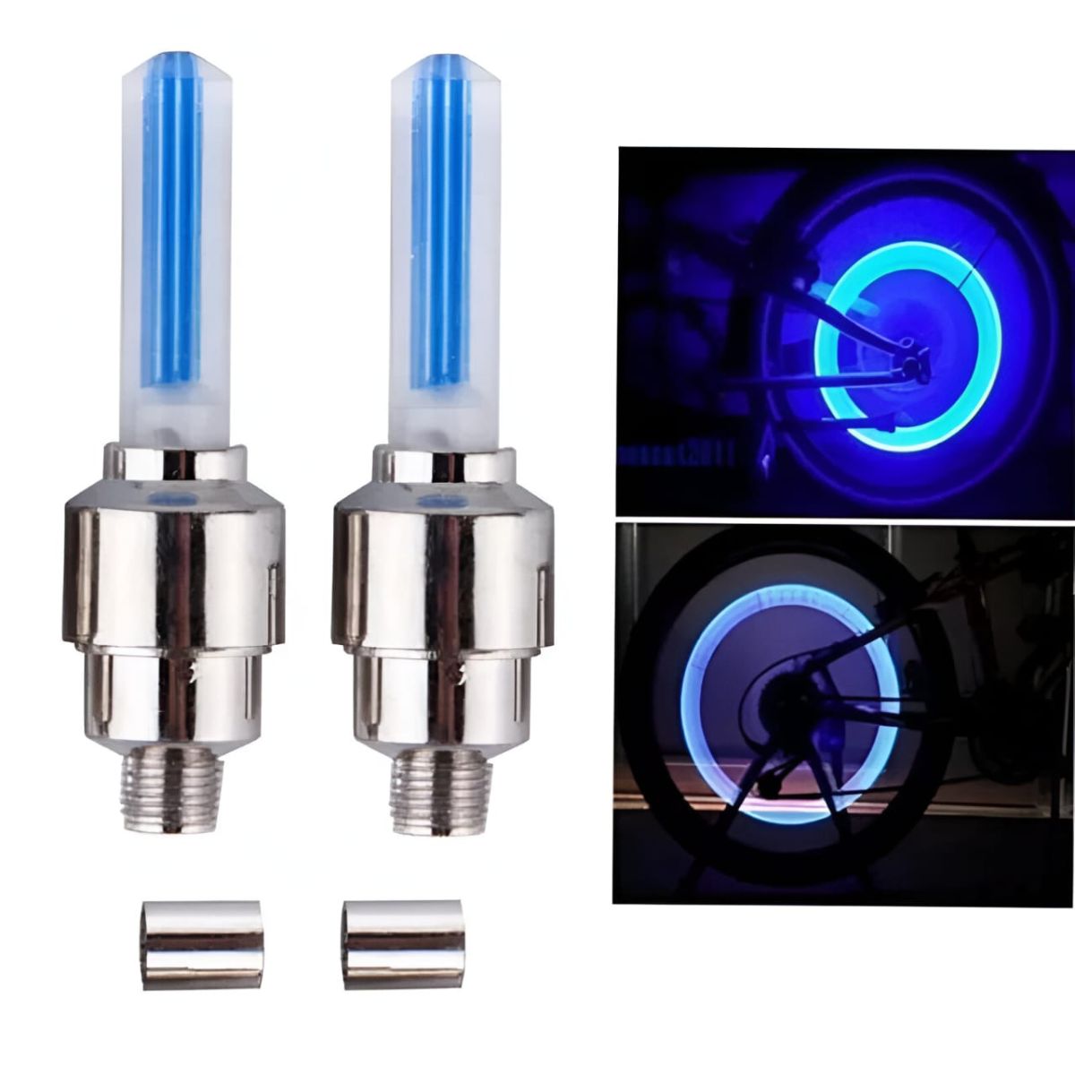 Pack of 2 Car Wheel LED Light And Motorcycle Bike Light Wheel Light | Led neon light (Random Color) View Gallery - Pakistan