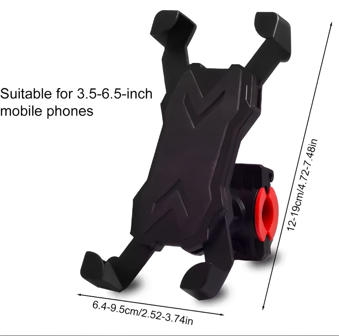 Mobile Phone Holder Stand for Bicycle &amp; Motorcycle – Universal 360° Rotation Mount ( random color) View Gallery - Pakistan
