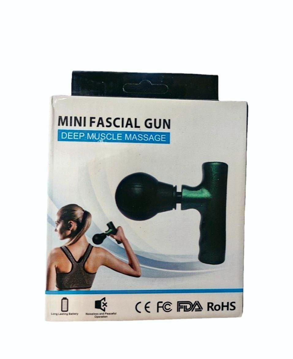 Mini Rechargeable Fascial Gun – Portable Deep Muscle Massager for Pain Relief and Relaxation - Random Color View Gallery - Pakistan
