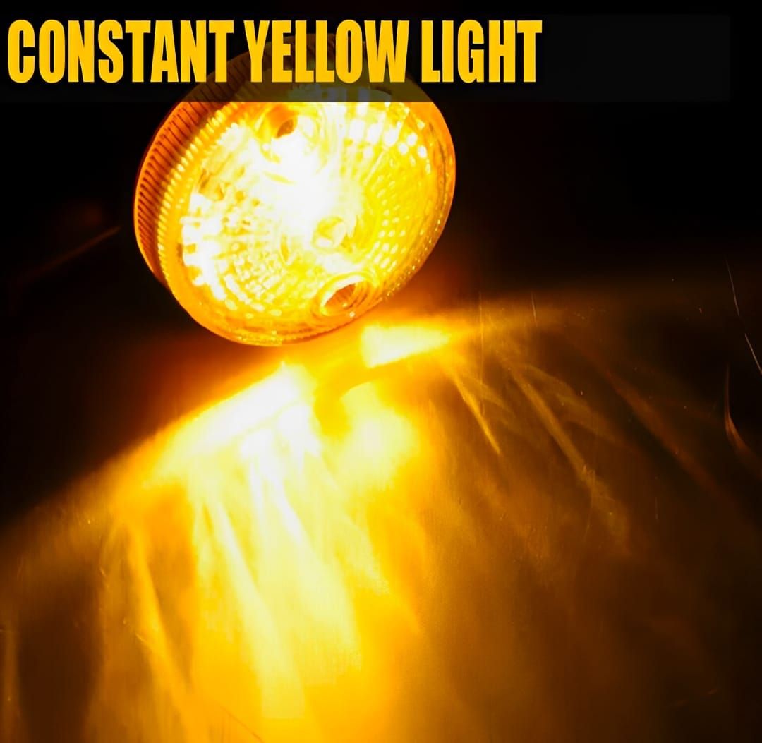 Pack of 4 Universal Motorcycle Turn Signal Indicators | Amber Isharay Lights | Round Fit for 70cc &amp; 125cc Bikes View Gallery - Pakistan