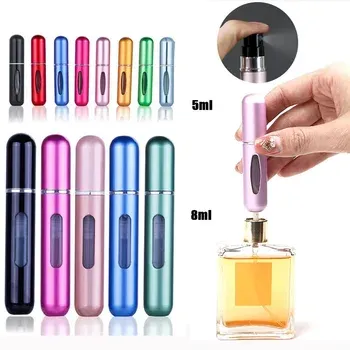 Refillable Mini Perfume Spray Bottle Spray Atomizer 5 ml | Portable, Leak-Proof, and Stylish (random color) View Gallery - Pakistan