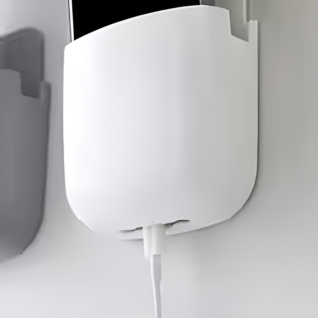 1 Pcs U Shape Wall Mounted Mobile And Remote Holder | Wall Mounted Storage Case for Remote, Toothbrush, Mobile Phone Plug Holder | Multifunctional Storage Holder (random color) View Gallery - Pakistan