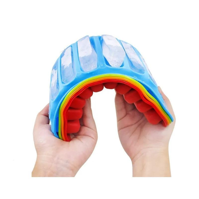 1 PC 10 Grids Silicone Ice Cube Tray for Water Bottle Ice Cream Pudding Maker Mold (Random Color) View Gallery - Pakistan