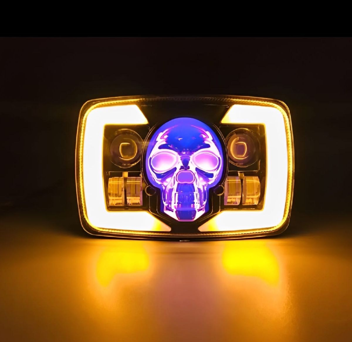 Skull Style Headlight with indicators Beam For Bike | Upgraded Model Original Fitting For Honda CD70 / CG125 View Gallery - Pakistan