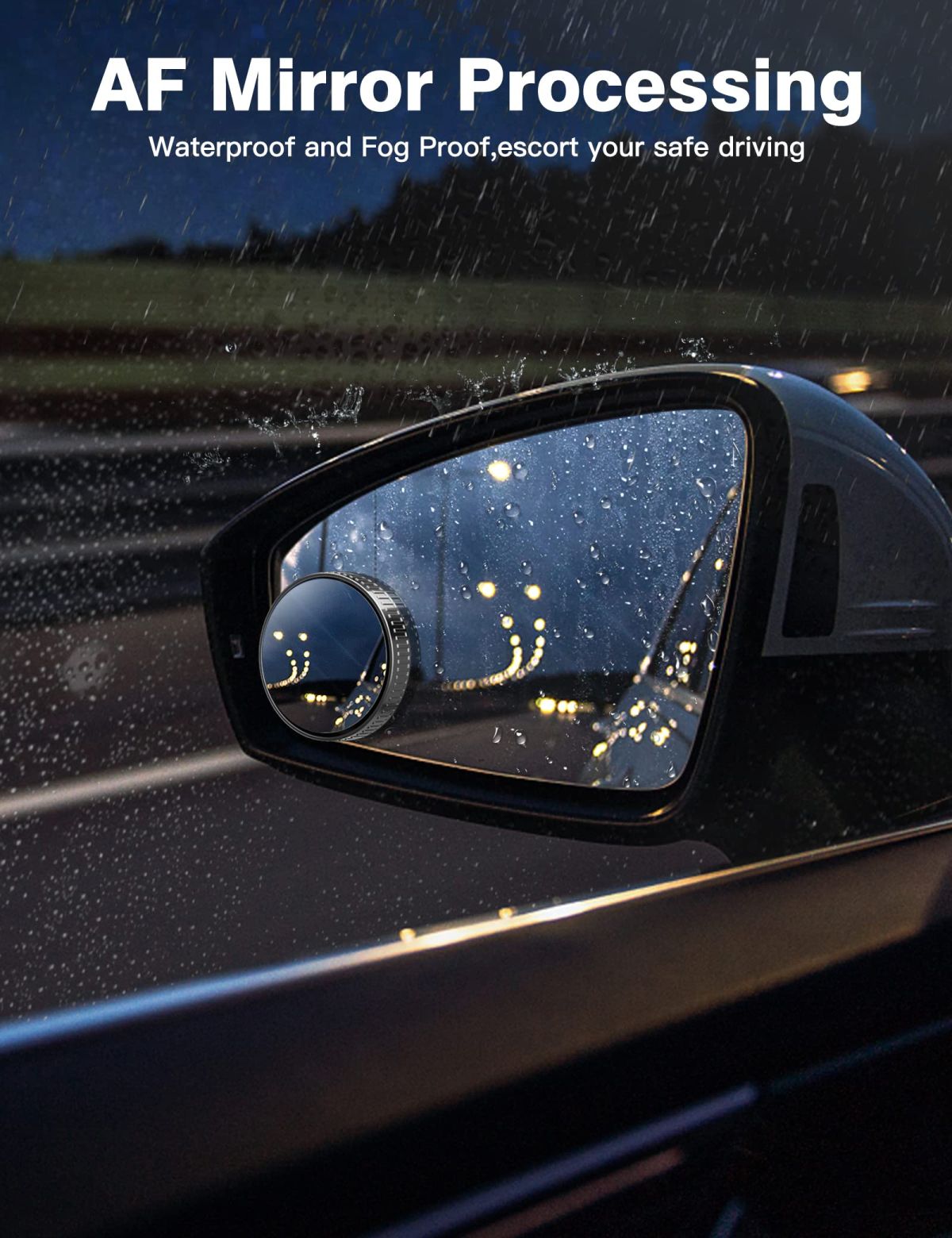 2pcs Round Blind Spot Mirrors – Wide-Angle Lens for Enhanced Rear and Side View Visibility – Convex Mirror for Cars, SUVs, and Trucks – Universal Fit Safety Accessory - Glass Material View Gallery - Pakistan