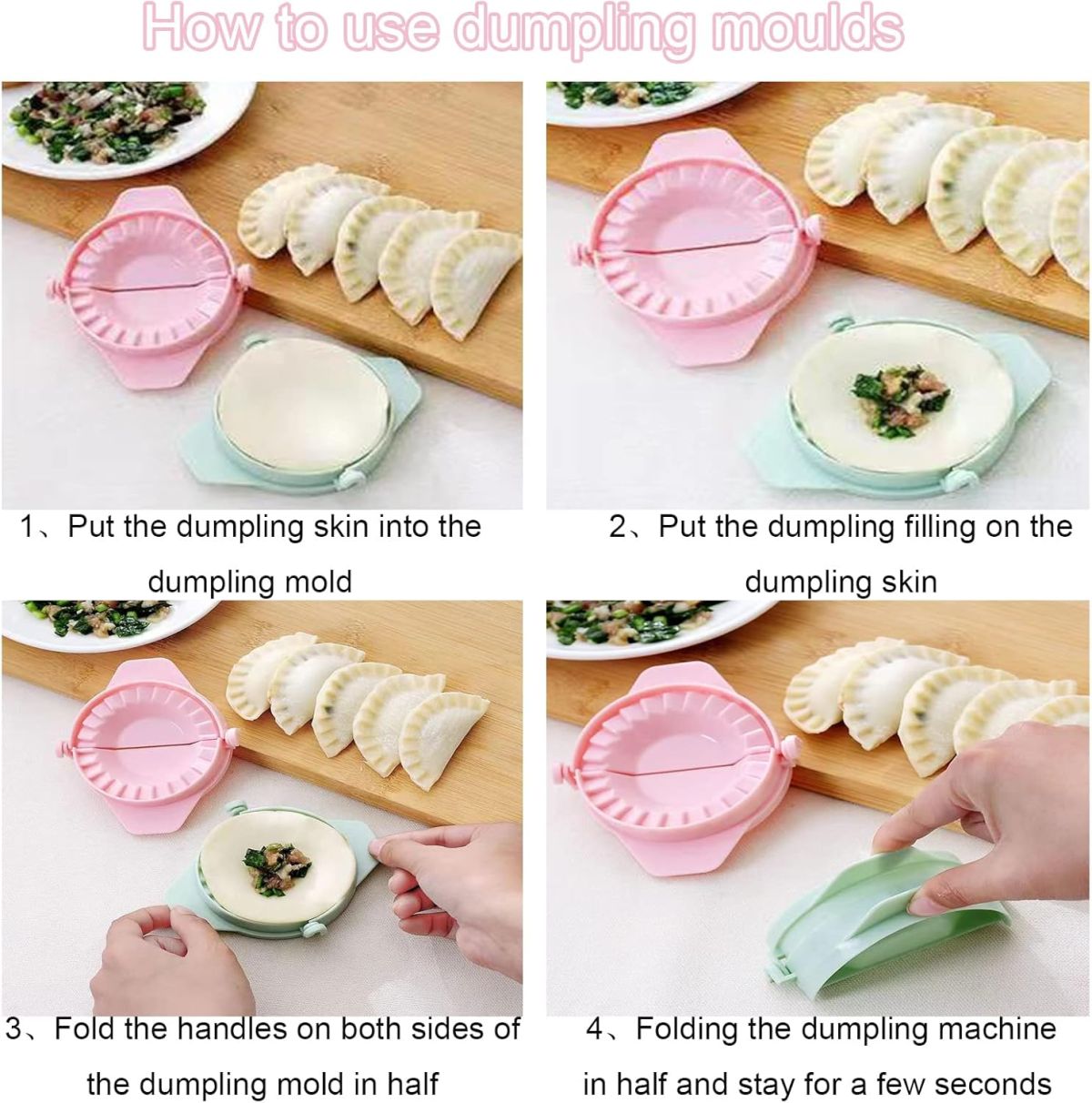 Samosa Maker &amp; Dumpling Shaper – Dough Press Mold for Samosas, Dumplings, Gujiyas, and Stuffed Pastries | Easy-to-Use Kitchen Tool | Random Color View Gallery - Pakistan