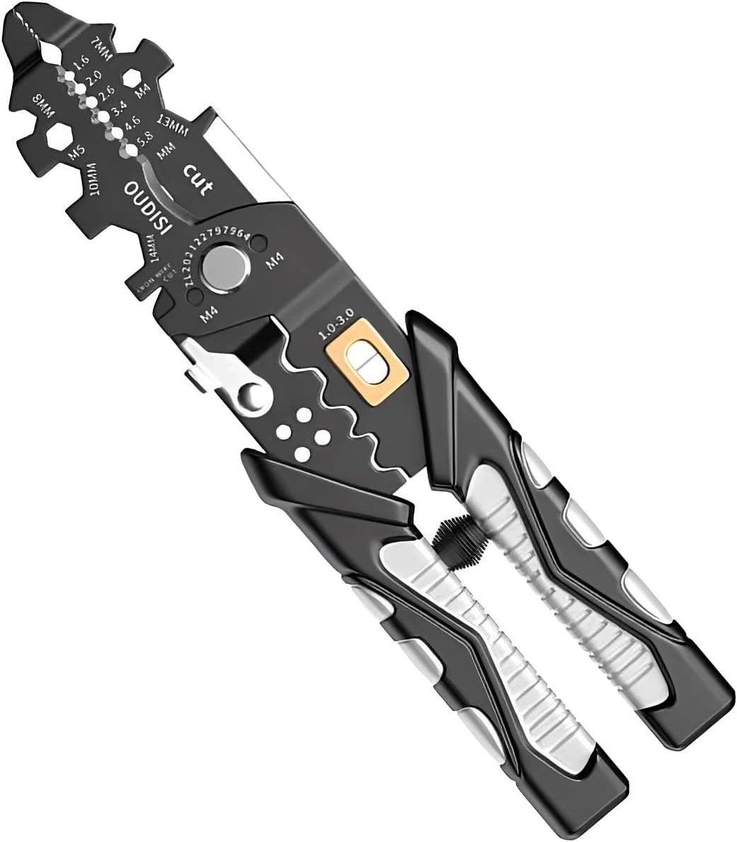 25 in 1 Wire Stripper, Wire Stripping Tool, Cutter Stripping, Cable Stripper Tool, Wire Crimping Tool, Multi-Function Hand Tool for Electric Cable Stripping Cutting and Crimping - Random Color View Gallery - Pakistan