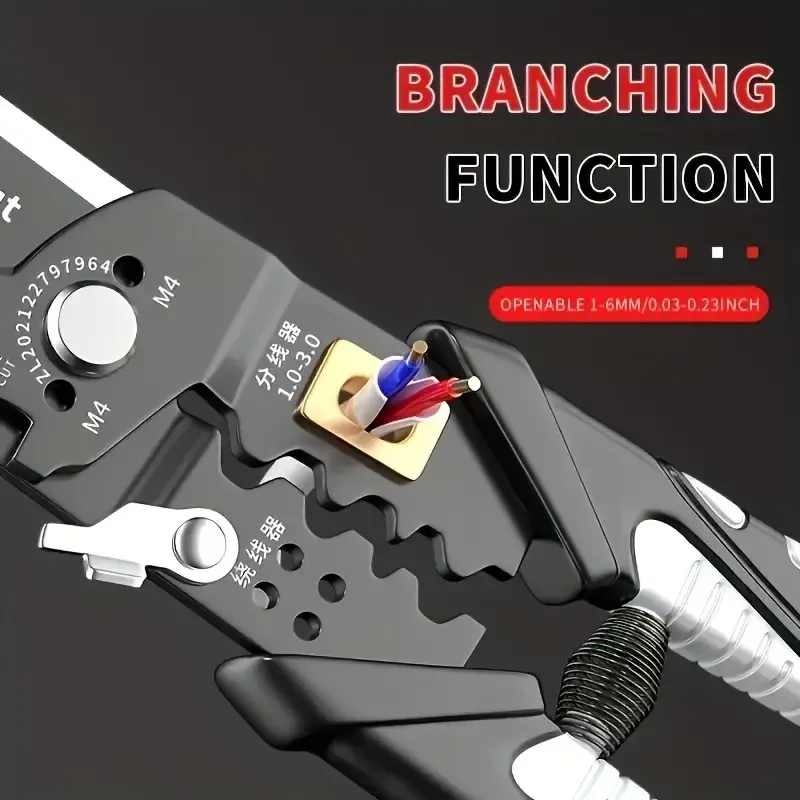 25 in 1 Wire Stripper, Wire Stripping Tool, Cutter Stripping, Cable Stripper Tool, Wire Crimping Tool, Multi-Function Hand Tool for Electric Cable Stripping Cutting and Crimping - Random Color View Gallery - Pakistan
