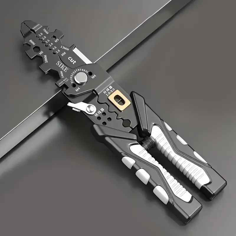 25 in 1 Wire Stripper, Wire Stripping Tool, Cutter Stripping, Cable Stripper Tool, Wire Crimping Tool, Multi-Function Hand Tool for Electric Cable Stripping Cutting and Crimping - Random Color View Gallery - Pakistan