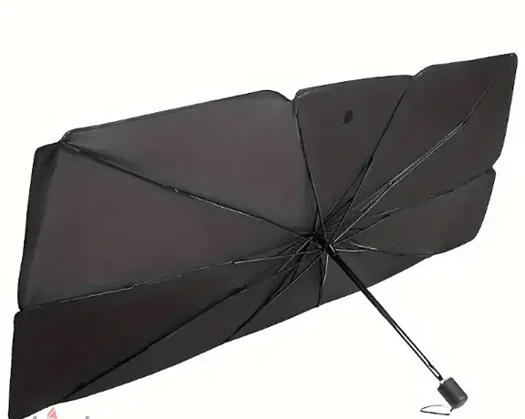 Car Umbrella Sunshade Car Windshield Sun Shade Umbrella, Sun Visor Protector, Foldable Front Window Sunshade Umbrella, Heat Insulation Protection (without box) View Gallery - Pakistan