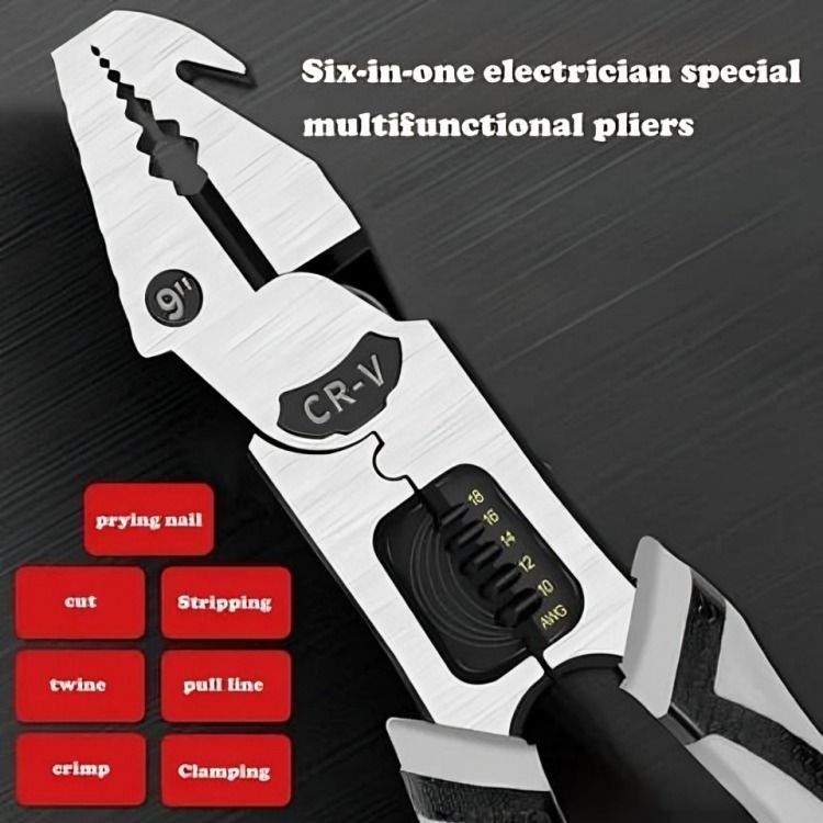 Plier - 5 in 1 Multifunctional Plier | Best Quality Plier For Electric Work | Plier For Household Use &amp; Mechanical Use View Gallery - Pakistan