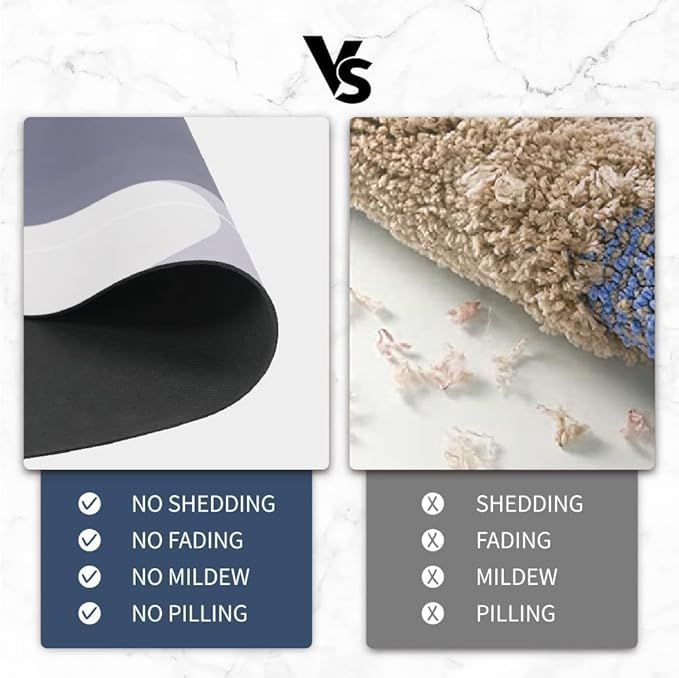 Nonslip Soft Rubber Bath Mat for Bathtub and Shower, Anti Slip Bacterial Anti Bacterial Machine Washable PVC Bath Mat for Bathroom Bathroom Written Mat (random color) View Gallery - Pakistan