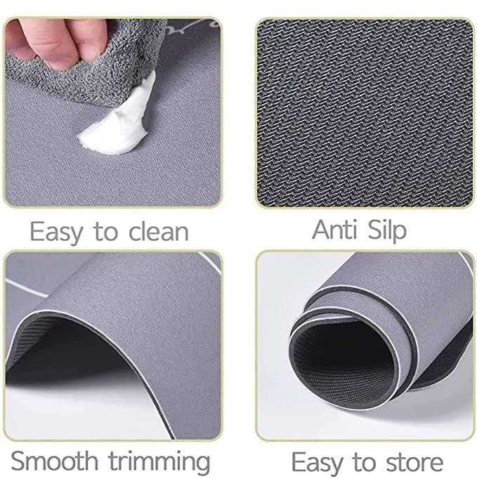 Nonslip Soft Rubber Bath Mat for Bathtub and Shower, Anti Slip Bacterial Anti Bacterial Machine Washable PVC Bath Mat for Bathroom Bathroom Written Mat (random color) View Gallery - Pakistan