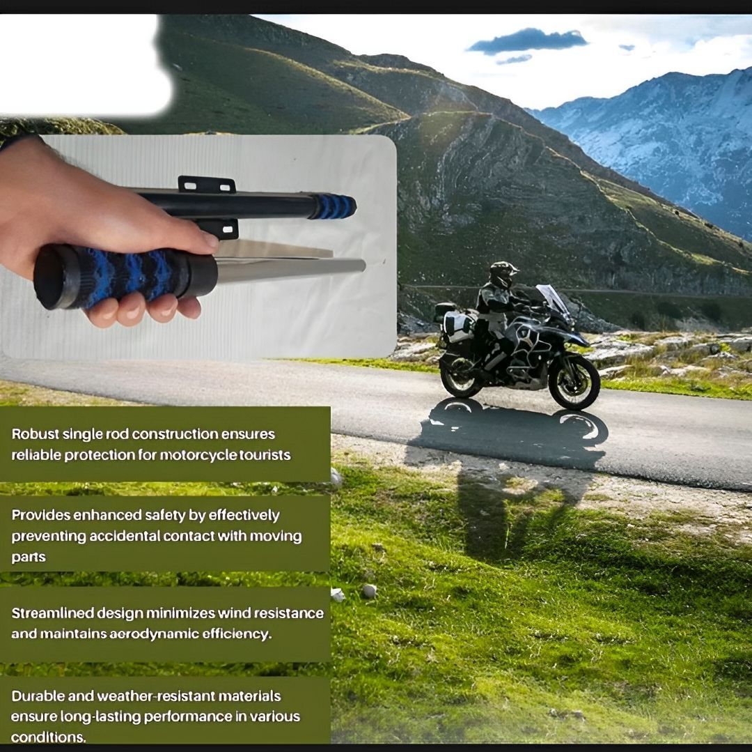 Single Side Open Safety Guard Stick for CD 70cc Fancy Rod Openable Crash Guard | Best Quality Safety Guard Stick ( random color) View Gallery - Pakistan