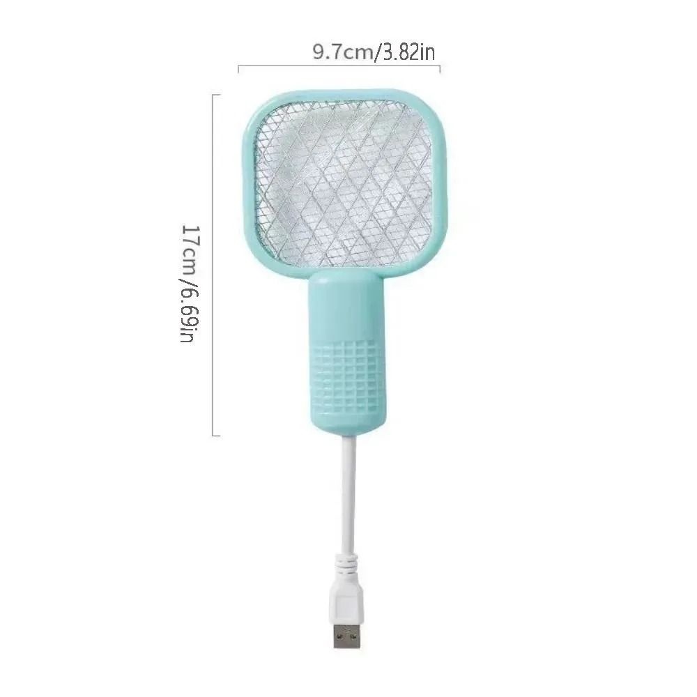Mini USB Electric Mosquito Racket, Rechargeable Summer Fly Swatters Trap, Mosquito Swatter UV Light Sharp Sparking ( random color) View Gallery - Pakistan