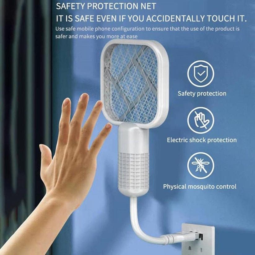 Mini USB Electric Mosquito Racket, Rechargeable Summer Fly Swatters Trap, Mosquito Swatter UV Light Sharp Sparking ( random color) View Gallery - Pakistan