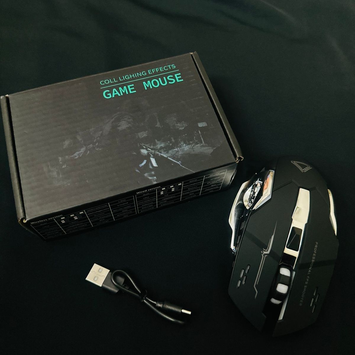 Wireless &amp; Rechargeable Gaming Mouse LED Light Mouse | Ultimate Gaming Wireless Mouse For Laptop PC Computer Gamer View Gallery - Pakistan