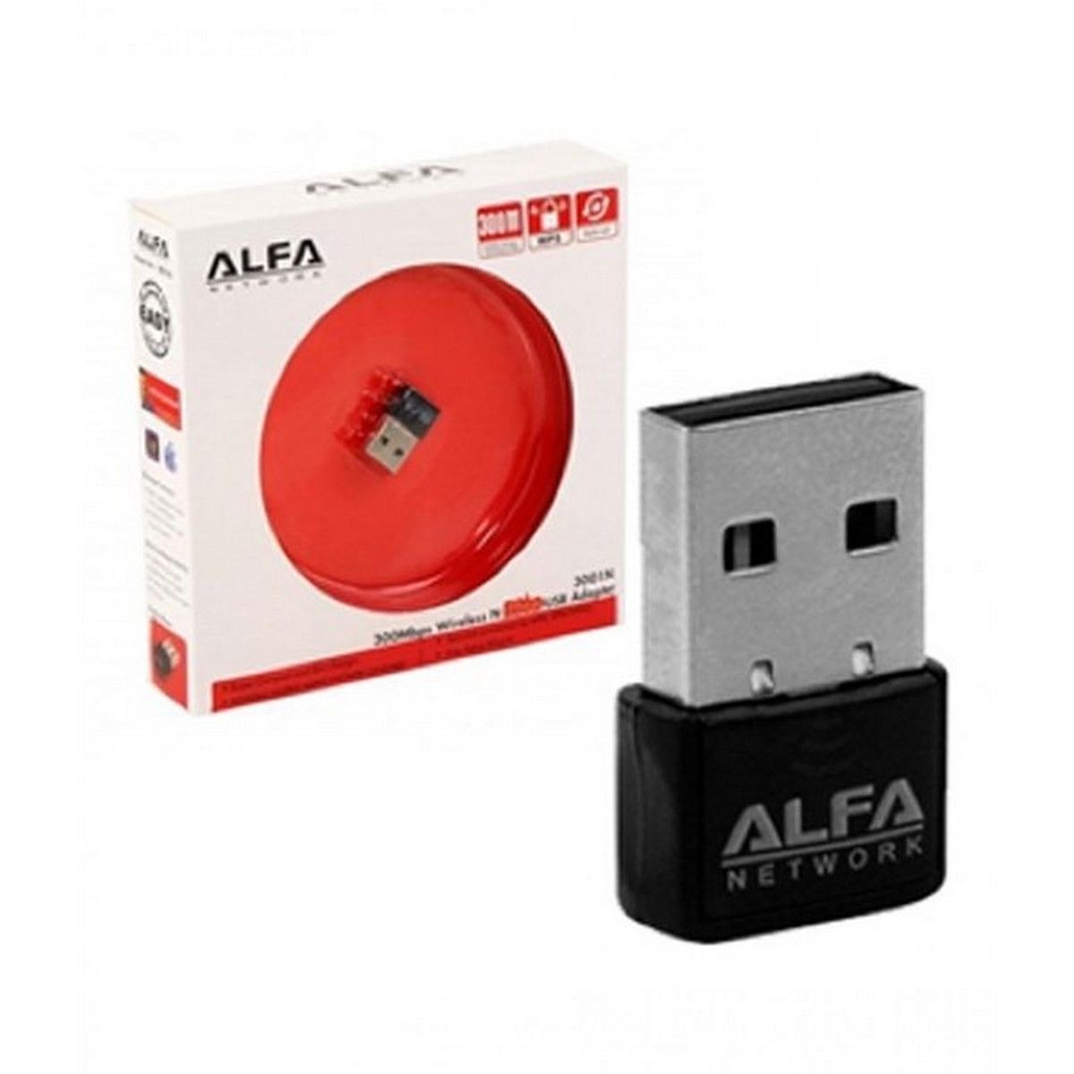 Alfa Mini USB WiFi Adapter | 300Mbps Wireless LAN Card for Computer &amp;amp; Laptop | Best Wireless Adapter
