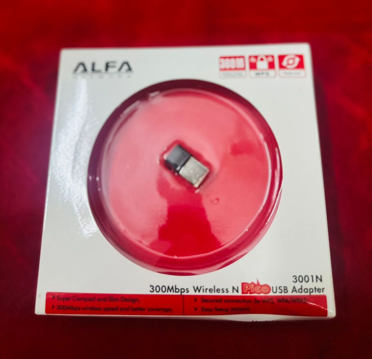 Alfa Mini USB WiFi Adapter | 300Mbps Wireless LAN Card for Computer &amp; Laptop | Best Wireless Adapter View Gallery - Pakistan