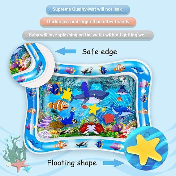 Sale Inflatable Leakproof Water Mat For Kids / Inflatable Tummy Time Mat - Random Color View Gallery - Pakistan