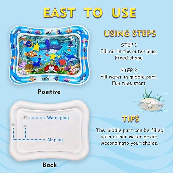 Sale Inflatable Leakproof Water Mat For Kids / Inflatable Tummy Time Mat - Random Color View Gallery - Pakistan