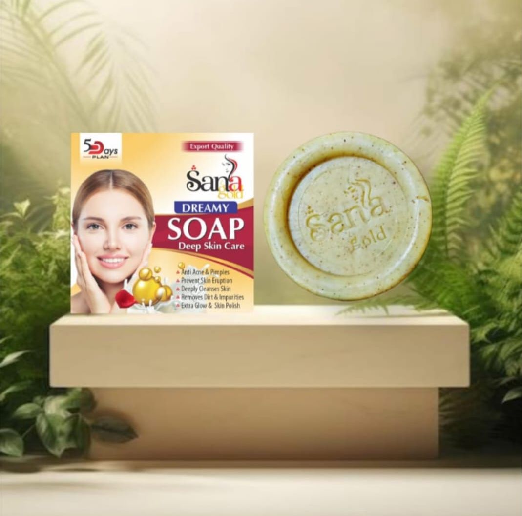 Pack of 07 - Sana Gold Magic Soap | Powerful Herbal Formula | Guaranteed Results | Best Quality Soap For Skin Care View Gallery - Pakistan