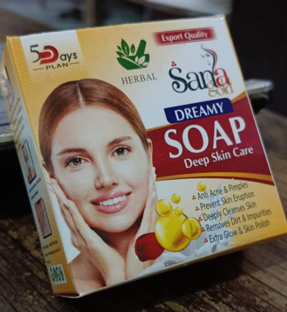Pack of 07 - Sana Gold Magic Soap | Powerful Herbal Formula | Guaranteed Results | Best Quality Soap For Skin Care View Gallery - Pakistan