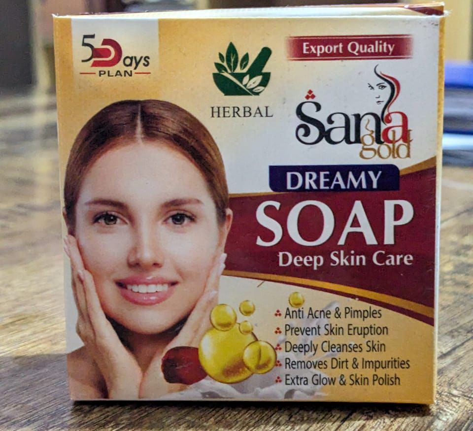 Pack of 07 - Sana Gold Magic Soap | Powerful Herbal Formula | Guaranteed Results | Best Quality Soap For Skin Care View Gallery - Pakistan