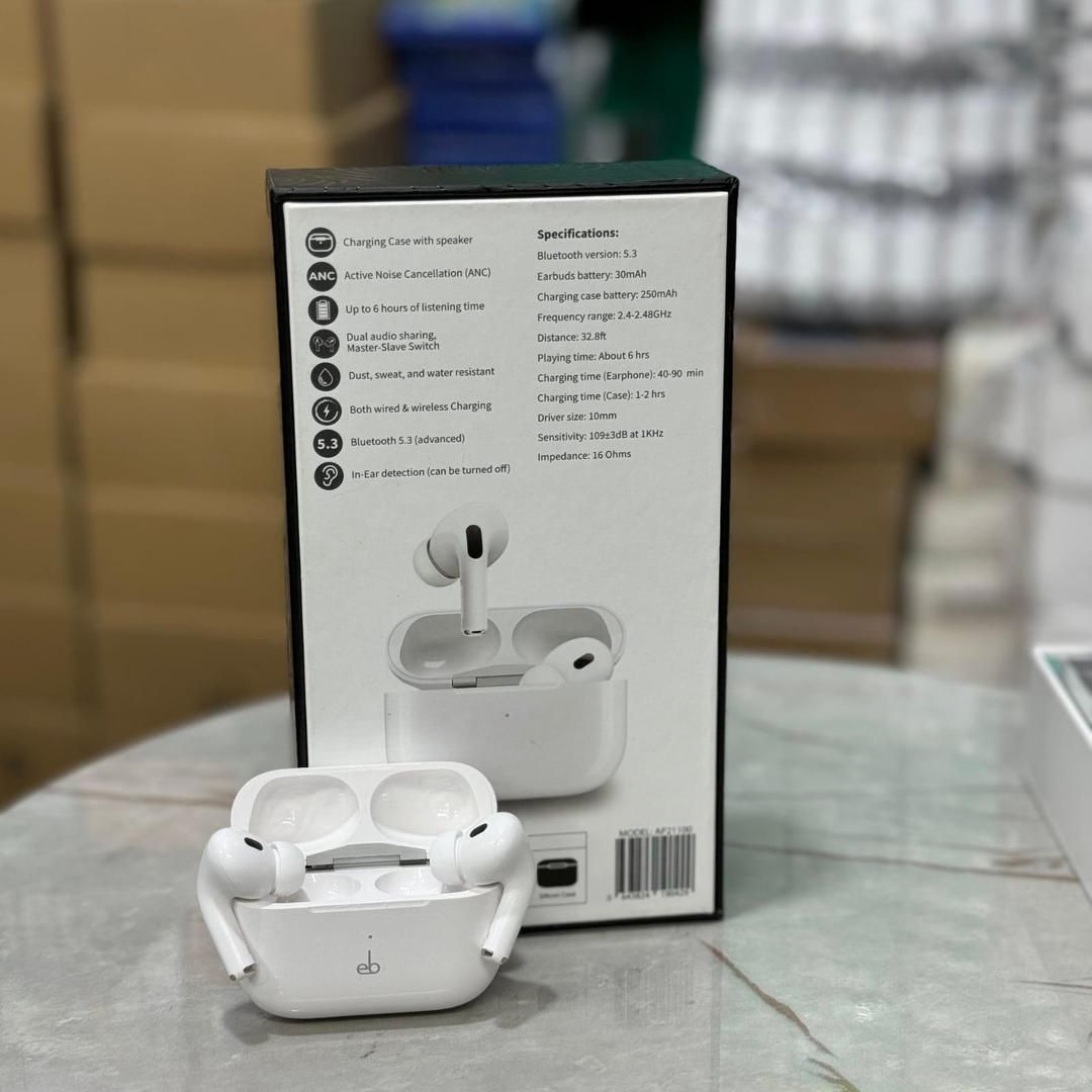 Echo Beat Airpods Pro 02 | Best Quality Airpods Pro 02 - Echo Beat Airpods - White Color View Gallery - Pakistan