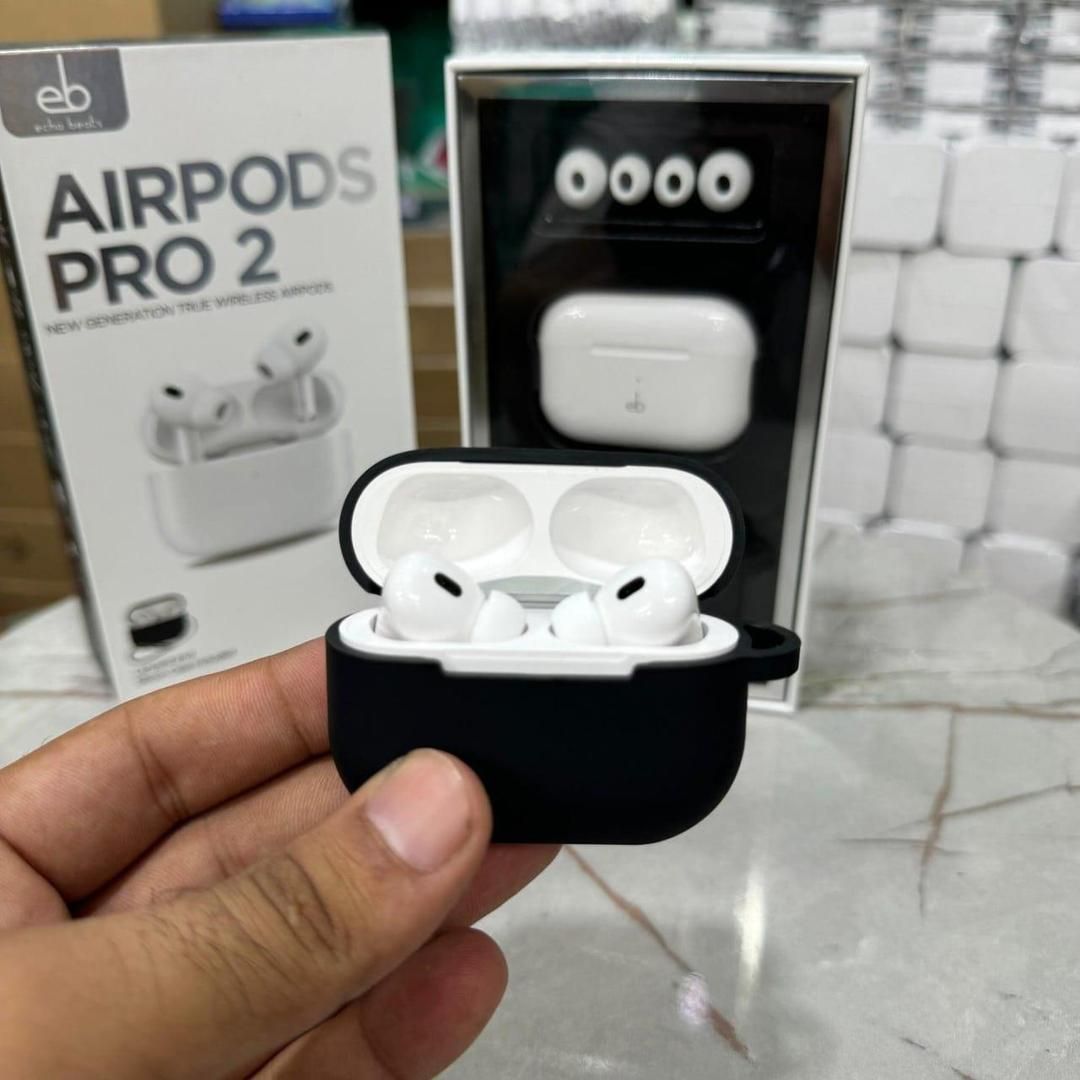 Echo Beat Airpods Pro 02 | Best Quality Airpods Pro 02 - Echo Beat Airpods - White Color View Gallery - Pakistan