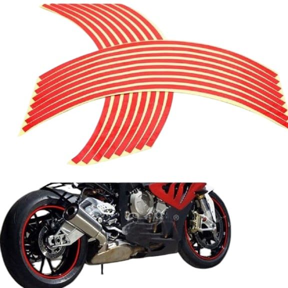 Universal Reflective Wheel Stickers Set | Rim Stripe Decal Tape – Reflective Rim Tape | Wheel Stripe Decal Trim For Motorcycle Wheels View Gallery - Pakistan