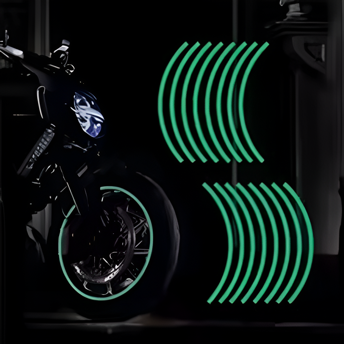 Universal Reflective Wheel Stickers Set | Rim Stripe Decal Tape – Reflective Rim Tape | Wheel Stripe Decal Trim For Motorcycle Wheels View Gallery - Pakistan