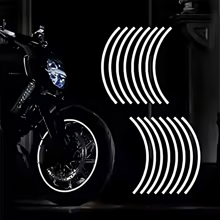 Universal Reflective Wheel Stickers Set | Rim Stripe Decal Tape – Reflective Rim Tape | Wheel Stripe Decal Trim For Motorcycle Wheels View Gallery - Pakistan